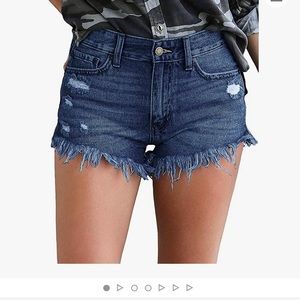 denim shorts, worn once